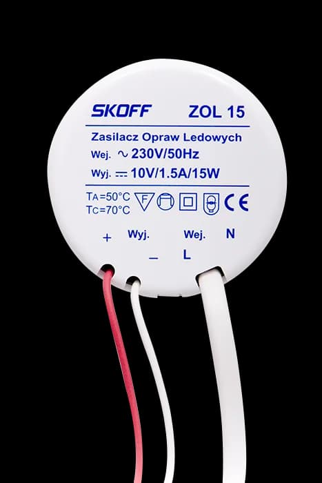 Napäťový napájač pre LED svietidlá 10V- ZOL15